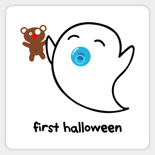 cute ghost – Baby Boo – first Halloween Sticker